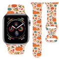 thumbnail image 1 of Correa De Calabazas De Acción De Gracias De Otoño Compatible Con Apple Watch Band 38 Mm, 40 Mm, 41 Mm, 42 Mm, 44 Mm, 45 Mm, 46 Mm, 49 Mm, Pulseras Deportivas De Silicona Suave Para Hombres Y Mujeres P, 1 of 5