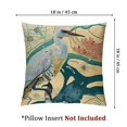 thumbnail image 4 of BANET Throw Pillow Covers Ocean Heron Style with World Map Geography Background Decorative Pillow Case Home Sofa Cushion Cover Square Set of 2 Pillowslip (Egret Set) 22x22in, 4 of 7
