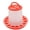 Red1, variant on YaoZQ Chick Feeder 1.5kg Plastic Poultry Food Dispenser, Hanging Automatic Gravity Feeder for Baby Chicks, Quail, Ducklings, Small Coop Accessories, White & Red