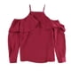 thumbnail image 1 of bar III Blusa tejida con hombros descubiertos para mujer, rosa, mediana, 1 of 2