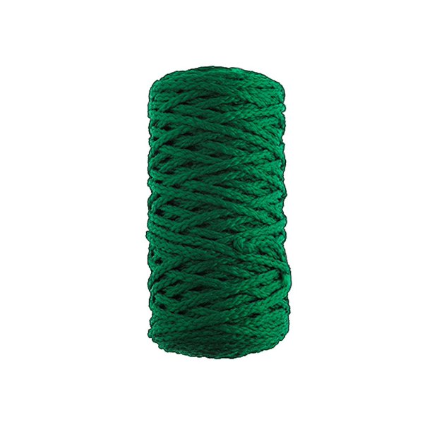 John Bead Braided Macrame Cord 4mm 70yd KellyGreen