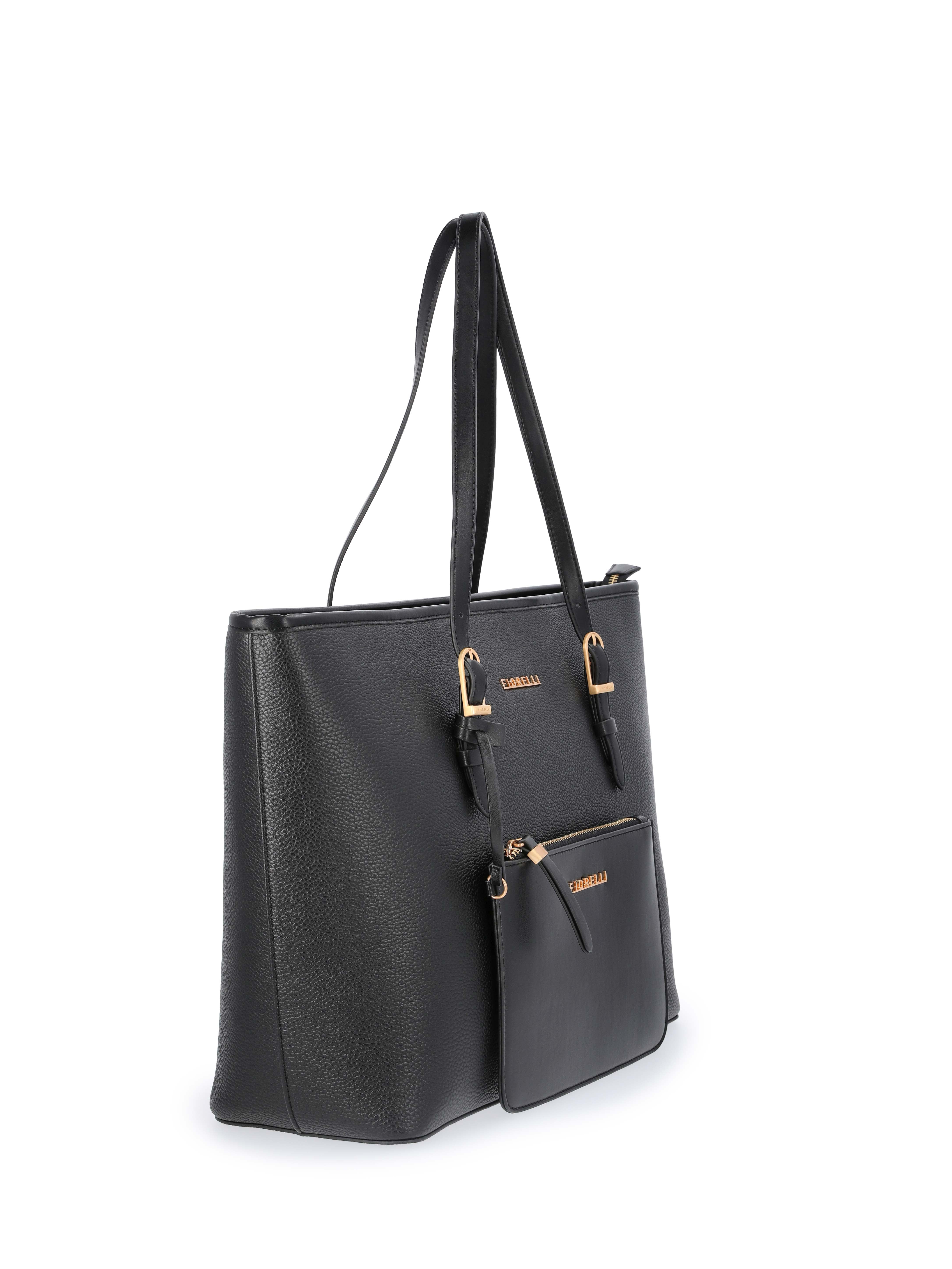 Fiorelli Women's Savannah Tote Handbag with Detachable Pouch, Black