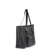 Fiorelli Womens Savannah Tote Handbag with Detachable Pouch, Black
