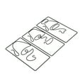 thumbnail image 3 of Decoración de pared ANGGREK Decoración de pared de metal Negro, 3 of 8