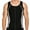 Black, variant on SHCKE Men's Body Zipper Shaper Slimming Shirt Tummy Vest Thermal Compression Base Layer Slim Muscle Tank Top Shapewear with Zipper