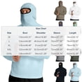 thumbnail image 3 of Mens Sun Hoodie UPF 50+ Long Sleeve Sun Protection Fishing Shirts Beach Hoodies with Integrated Face Cover, 3 of 8