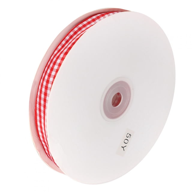 Yards Checked Ribbon,Checked Ribbon 50 Yards/Roll Checked Ribbon Clothing Decoration Checked Ribbon Enhanced Features