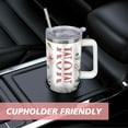 thumbnail image 6 of Gift for Mom: Pink Floral Stainless Steel Insulated Mom Tumbler with Handle & Straw - Leakproof Travel Mug, Mama Cup - Mother''s Day Present, 6 of 6