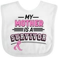 thumbnail image 3 of Inktastic My Mother is a Survivor Breast Cancer Awareness Boys or Girls Baby Bib, 3 of 4