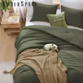 thumbnail image 6 of Amberspace Prewashed fabric 3-piece Bed in a Bag Comforter Set with Sheets,Olive Green,Queen, 6 of 9