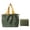 A001- Army Green, variant on Large Reusable Tote Bag Featuring Water-Resistant Nylon Construction & Adjustable Drawstring Bag Top, Foldable Tote Bag with Shoulder Bags for Women Design for Grocery Hauls and