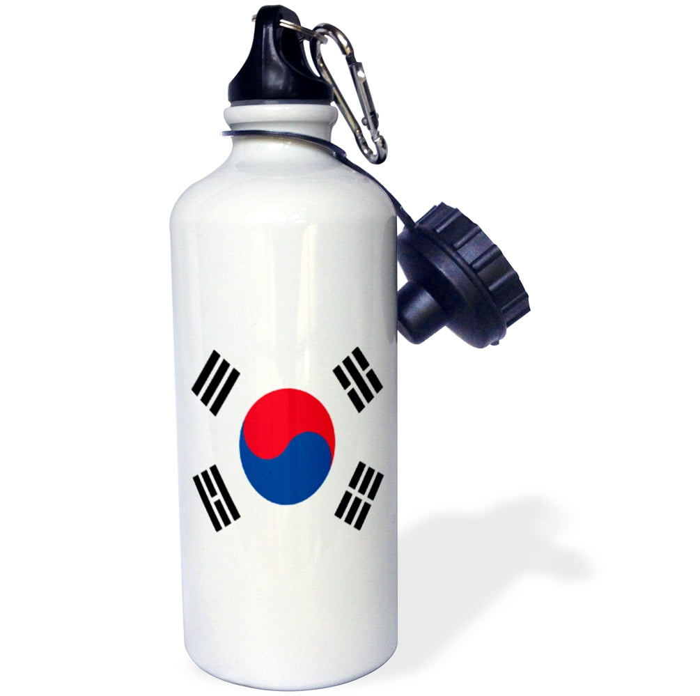 3dRose South Korea Flag, Sports Water Bottle, 21oz by 3dRose