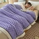 thumbnail image 1 of Manta para sofá, manta de franela extra gruesa de doble capa, ideal para la siesta en la oficina, cálida y cómoda, ideal para cama o sofá, manta de tela., 1 of 6