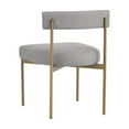 thumbnail image 4 of Sunpan Seneca 19.5" Fabric Dining Chair in Antique Brass-Gray (Set of 2), 4 of 7