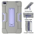 thumbnail image 5 of GoldCherry For Lenovo Tab E8 Case TB-8304F Heavy Duty Rugged Hybrid Armor with Build in Kickstand Cover for Lenovo Tab E8 TB-8304F/TB-8304F1 Tablet(Gray+Purple ), 5 of 7