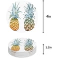 thumbnail image 1 of RYLABLUE Pineapple Set of 4 Round Coaster for Drinks, Absorbent Ceramic Stone Coasters Cup Mat with Cork Base for Home Kitchen Room Coffee Table Bar Decor, 1 of 5