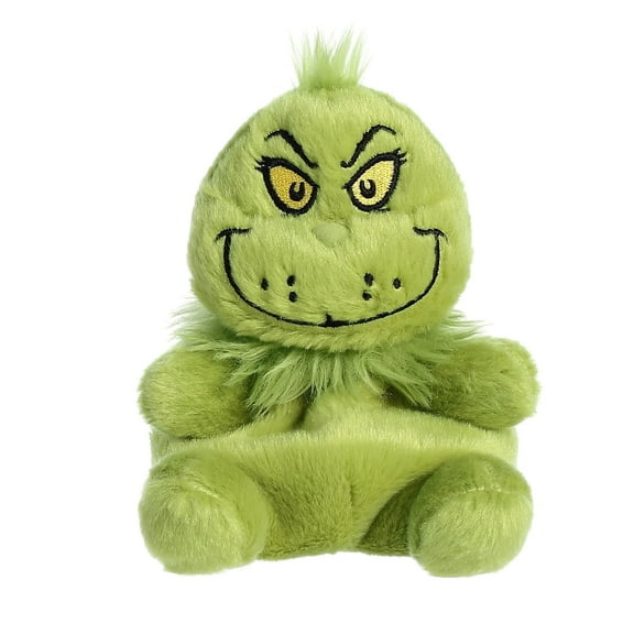 Aurora - Mini Green Dr. Seuss - Palm Pals 4.5" Grinch - Whimsical Stuffed Animal