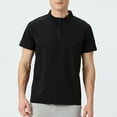 thumbnail image 2 of LpwkSSA Men Casual Round Neck Printing Pullover Fitness Sports Shorts Sleeves T Shirt Blouse Black L, 2 of 7