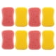 thumbnail image 1 of 8pcs Esponjas de ducha de baño Esponjas exfoliantes de doble cara Limpiadores corporales de limpieza, 1 of 3