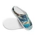 thumbnail image 3 of Wukai Comic Airplane Cockpit Illustration Print Women's Indoor Bedroom Slipper Slip On Shoes, Unisex House Shoes with Anti-Skid Sole for Men, Gift for Women Men-35/36, 3 of 7