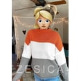 thumbnail image 5 of YAZI Women's Turtleneck Batwing Sleeve Loose Oversized Chunky Knitted Pullover Sweater Jumper Tops, 5 of 14