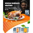thumbnail image 2 of Electric Food Warming Mat – Silicone Heating Mat for Food 9 Temperature Settings - Roll Up Warming Mat for Food Portable Food Warmer Mat - Warming Trays for Buffets Party Home Orange, 2 of 6