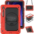 thumbnail image 1 of Funda para Samsung Galaxy Tab S10 Lite/ S10 FE/ S9 FE 10.9 pulgadas/Tab S9 11 pulgadas, funda protectora resistente a prueba de golpes con protector de pantalla, soporte giratorio de 360°, 1 of 9