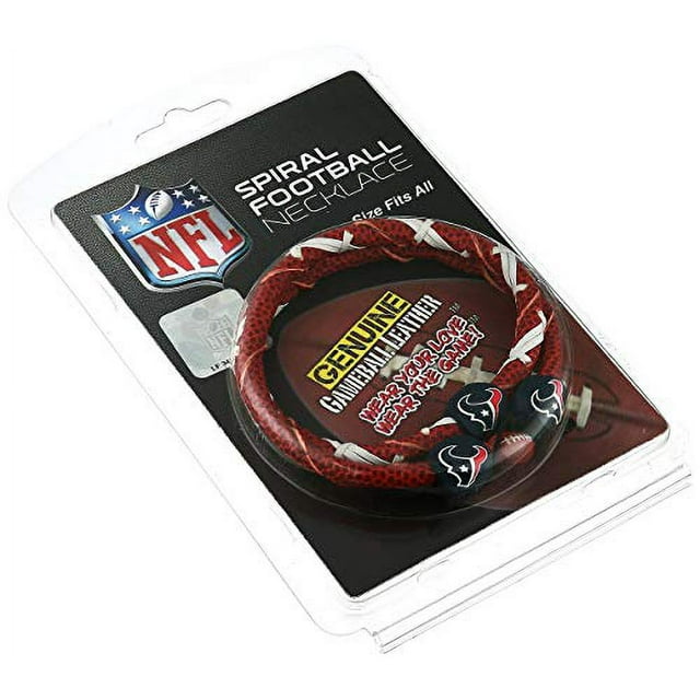 NFL Houston Texans Collier de Football Classique en Spirale