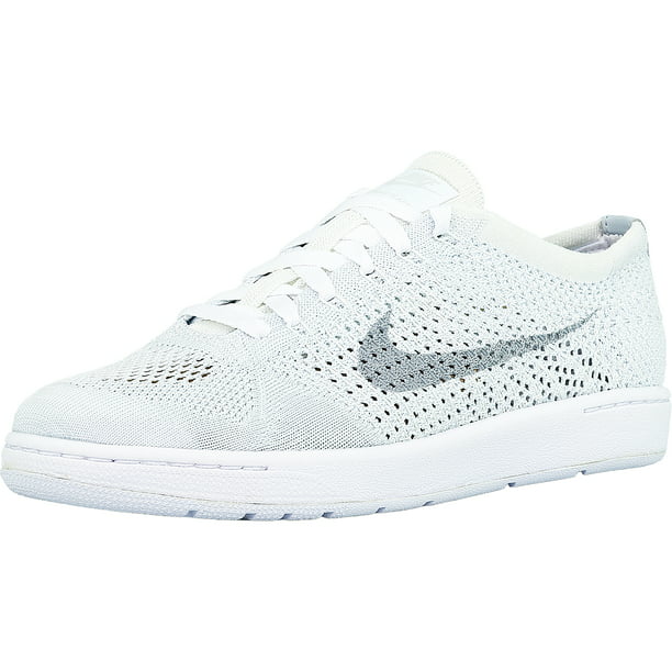 Nike Women's Tennis Classic Ultra Flyknit White / Grey Ankle-High Shoe - 8.5M - Walmart.com