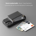 thumbnail image 6 of VRS Design Phone Case iPhone 13 Pro Max Case [Damda Glide Pro], Sturdy Semi Auto Card [4 Cards] Wallet Case (Metal Black), 6 of 8