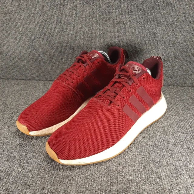 Adi - das Men Size 9.5 Red Burgundy Sneakers Gym Athletic Shoes SHW 675001 2017