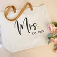 thumbnail image 3 of Bolsa de lona ELEGANTPARK Mrs Est 2025 Bride Wedding, 3 of 9