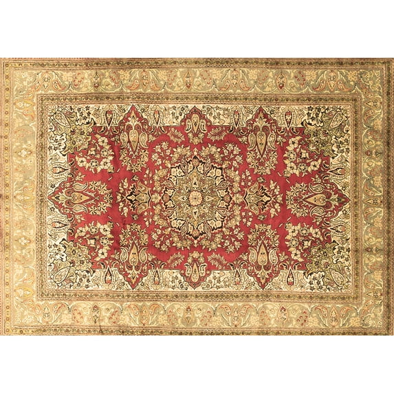 Ahgly Company Indoor Rectangle Persian Brown Traditional Area Rugs, 5' x 7'