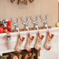 thumbnail image 5 of For Mantel Christmas Deer Stocking Holder Metal Reindeer Christmas Stocking Holder 4 Pieces Christmas Stocking Holder Gold Pieces Christmas Stocking Holder, 5 of 5