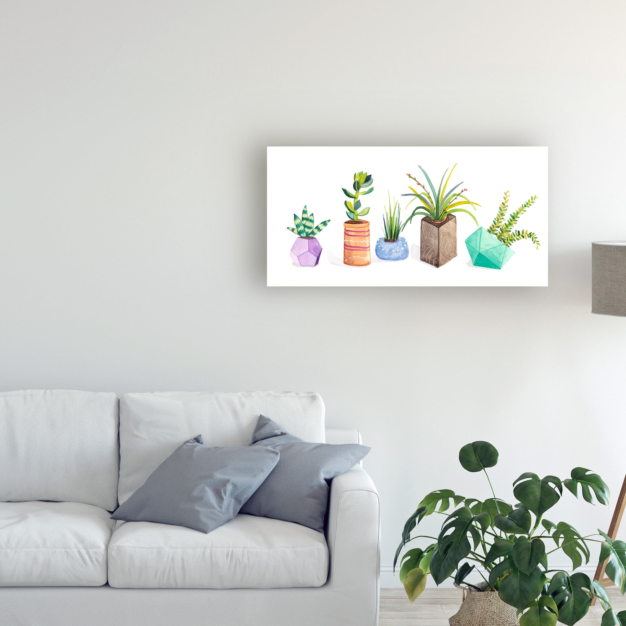 Trademark Fine Art 'Succulent Display I' Canvas Art by Rebekah Ewer