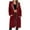 Wine, variant on Inleife Women's Long Solid Color Zipper Jackets Long Sleeved Hooded Casual Loose Outwear