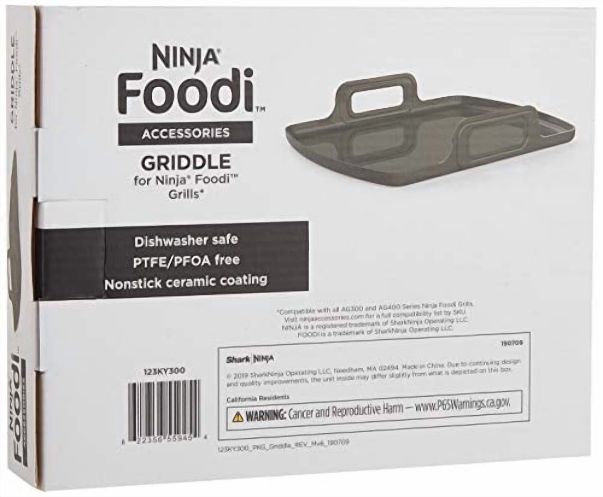 Ninja AAG100 Foodi Grill Griddle, Black