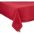 thumbnail image 2 of Fennco Styles Holiday Embroidered Bordered Design Red Tablecloth Home DÃ©cor, Christmas and Special Events, 2 of 9