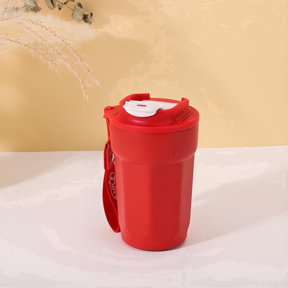 ASTOTSELL Travel Coffee Mug with Leak Proof Lid, 15oz Stainless Steel Insulated Travel Mug, for Hot and Cold Drinks, Tea/Beer - Red