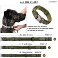 thumbnail image 3 of HLONK Pet Tactical Dog Collar Adjustable Military Training Nylon Dog Collar for Small Medium Large, 3 of 6