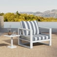 thumbnail image 6 of Outdoor Cushion Set for Patio Furniture Deep Seat Chair Cushions Sofa Chair Pad, 24.4x23.6 Inch, Blue Stripe, 6 of 6