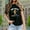 Black, variant on iTNHFP Shirts For Women Women'S Casual Valentine'S Heart Print Letter Round Neck Short Sleeve T Shirt