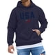 thumbnail image 1 of Hooded Sports Tracksuit Unisex Running Outfits Long Sleeve Pullover Hoodies SweatshirtL, 1 of 4