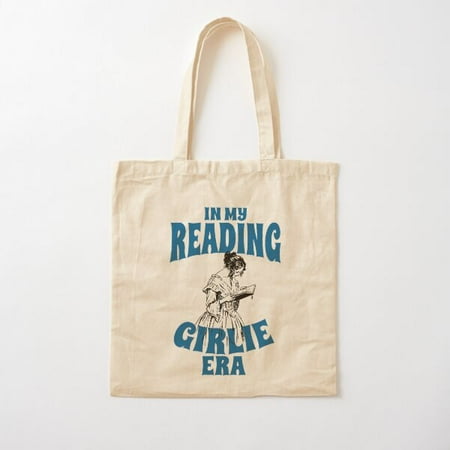 In My Reading Girlie Era T Shirt  Reading Meme  Funny T Shirts Cotton Tote Bag Canvas Tote Bag  Family Gift For Mother  Her