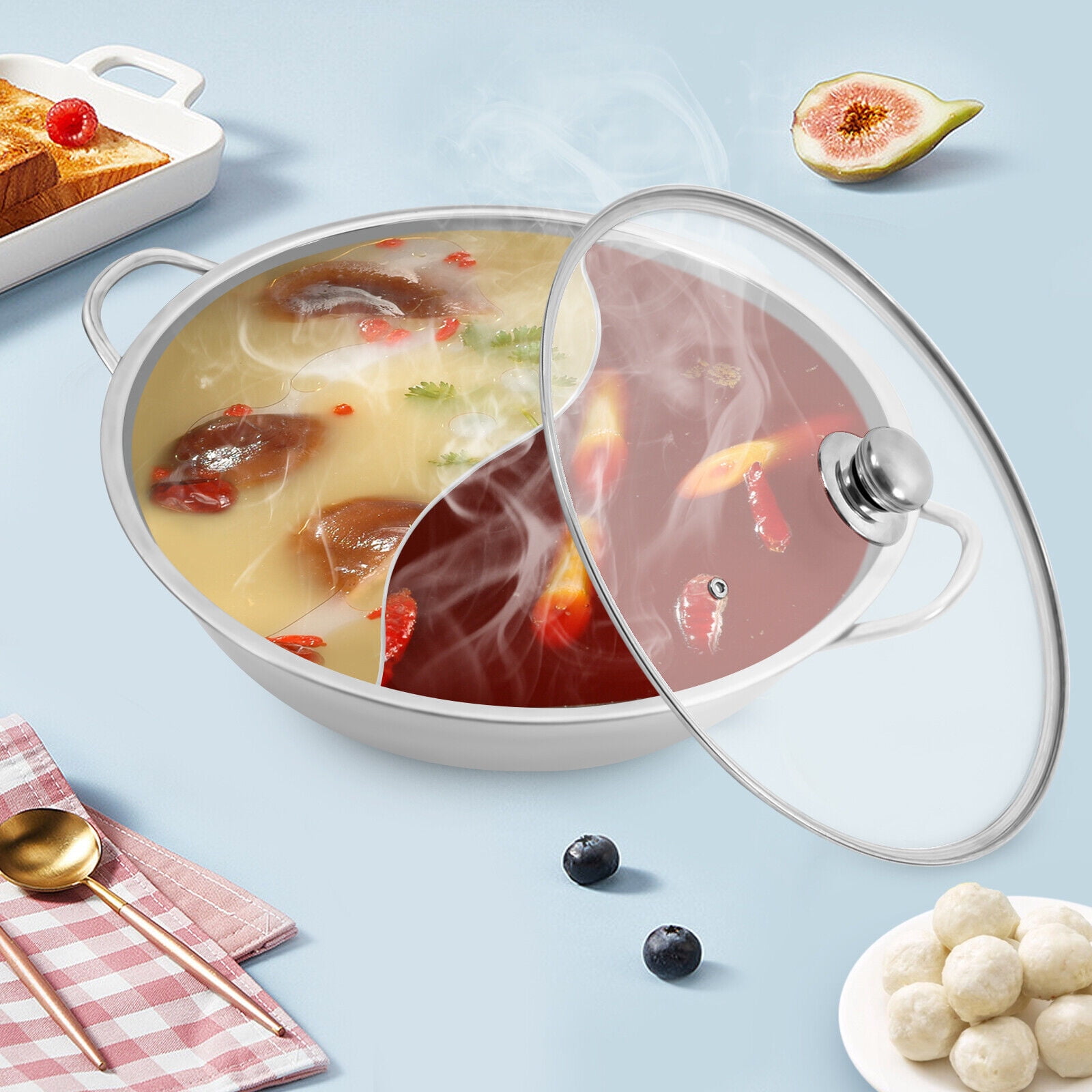 Marmite En Acier Inoxydable Avec Séparateur Pour Marmite à