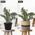 thumbnail image 5 of ZPAQI Hand Woven Straw Planter Basket Indoor Outdoor Storage Flower Pot Plant Container Home Decoration, 5 of 12