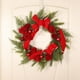 thumbnail image 4 of Corona De Navidad Corona De Terciopelo Rojo Con Rosa De Luz Puerta Colgante Guirnalda De Pared Decoraciones Decoraciones De Feliz Navidad Methold HA038972-00, 4 of 6