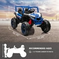 thumbnail image 3 of Garvee 24V 4WD Electric Ride On UTV for Kids, 2-XL-Seater with Remote, 3 Speeds, Horn, 7AH Battery Powered 4-Wheeler Vehicle with LED Lights, Music, for Ages 2-8, 3 of 8