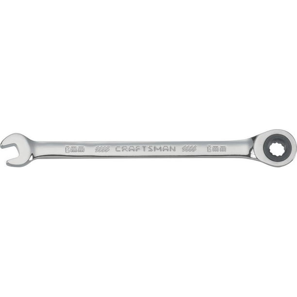 Llave de trinquete CRAFTSMAN métrica de 6 mm, 72 dientes y 12 puntos