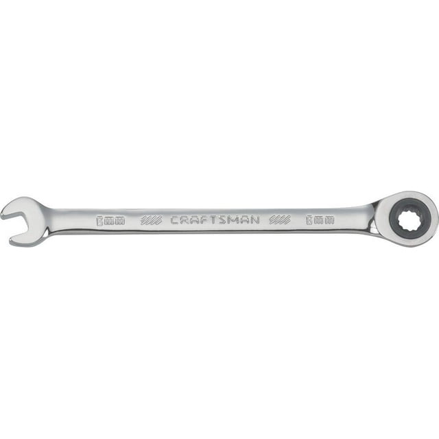 Llave de trinquete CRAFTSMAN métrica de 6 mm, 72 dientes y 12 puntos